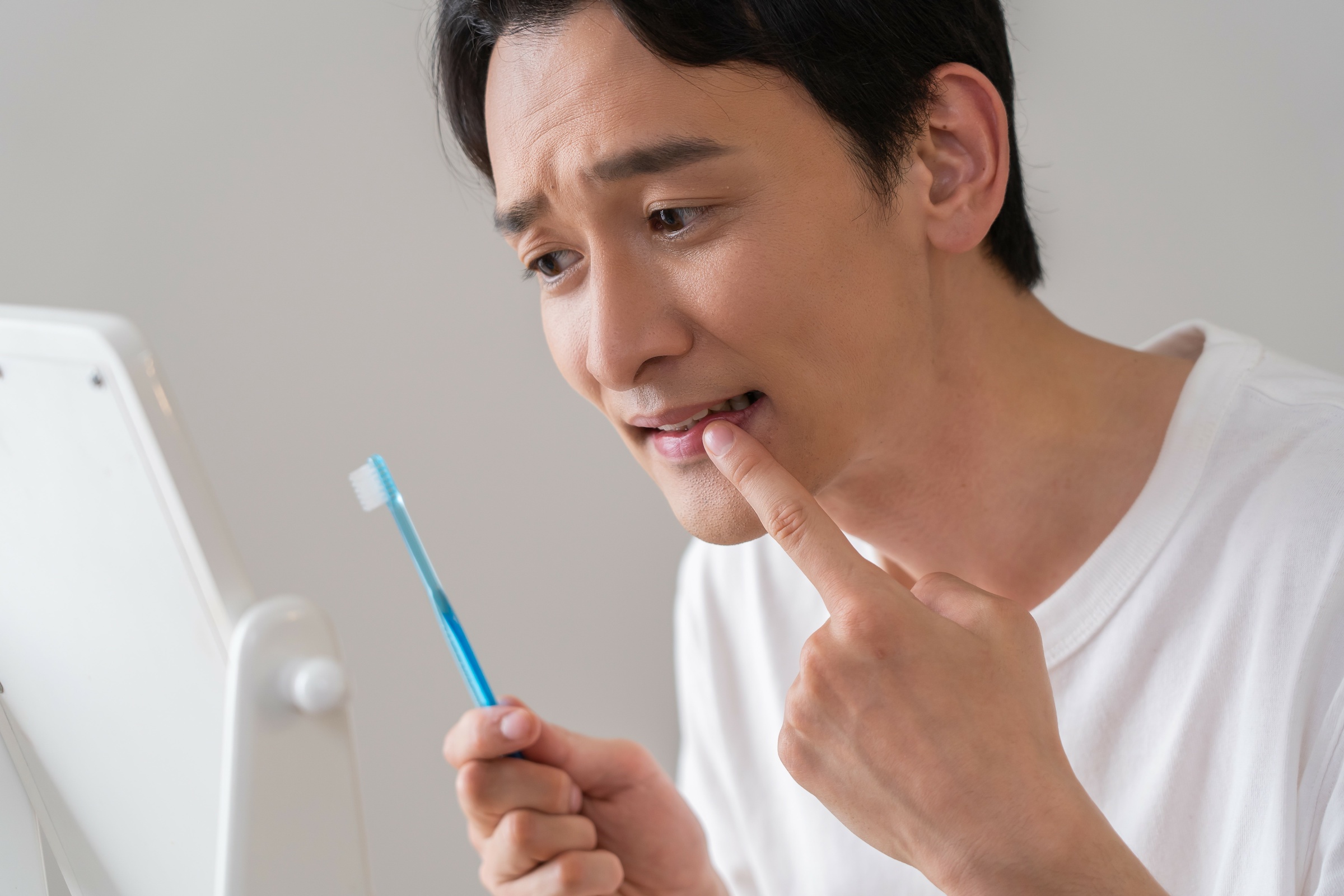 歯周病の男性