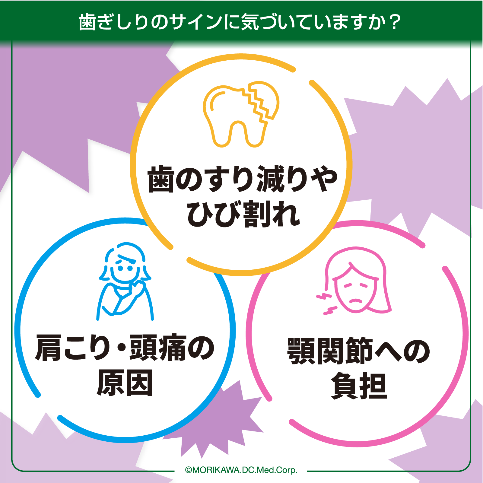 歯ぎしりのサインに気づいていますか？