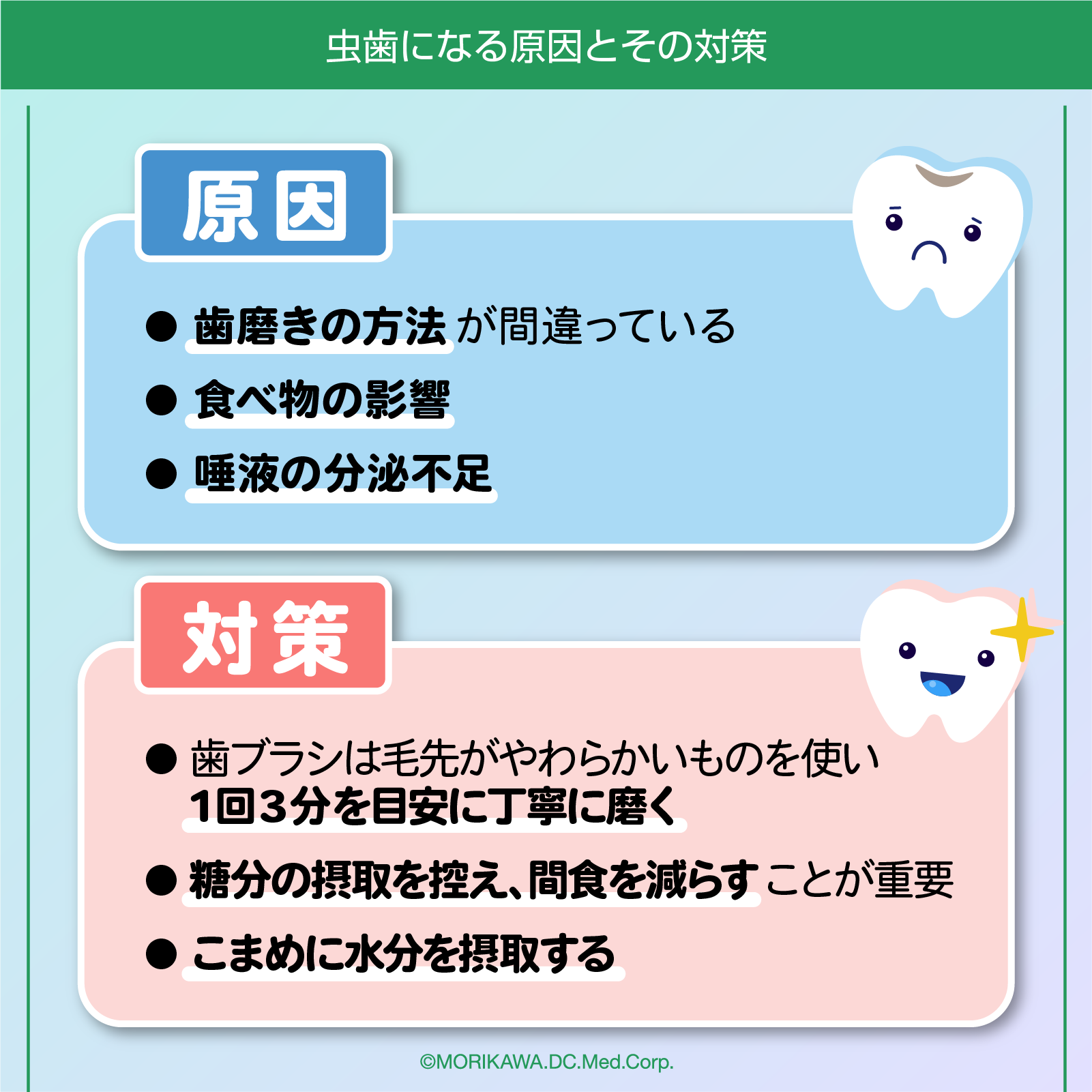 虫歯になる原因とその対策