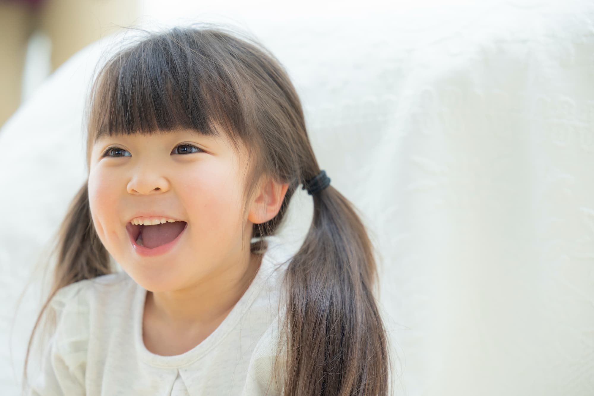 笑顔の女の子