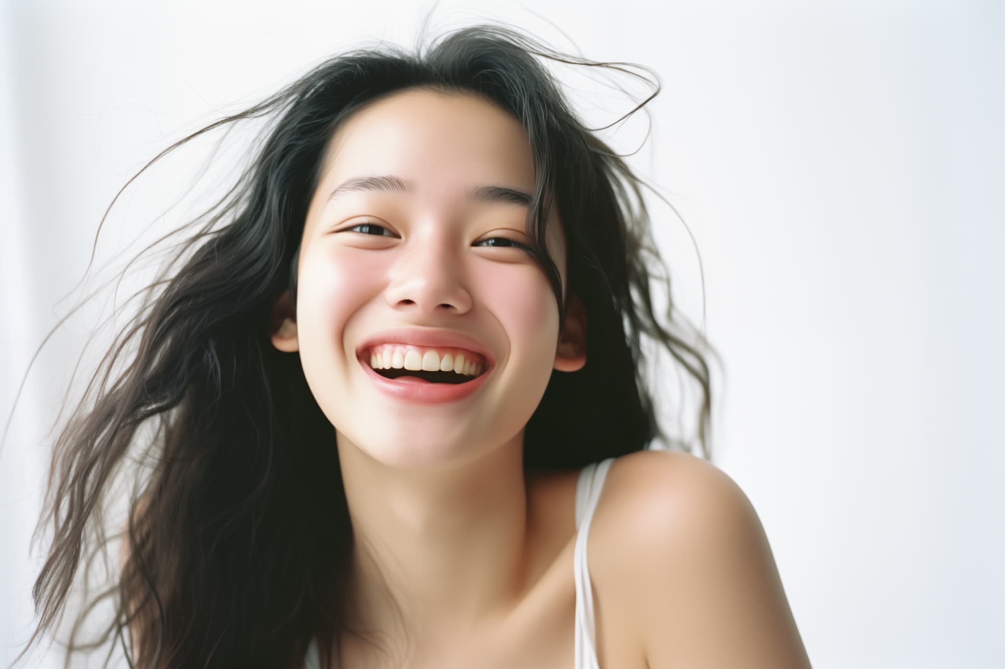 インビザラインで綺麗な歯並びを手に入れた女性