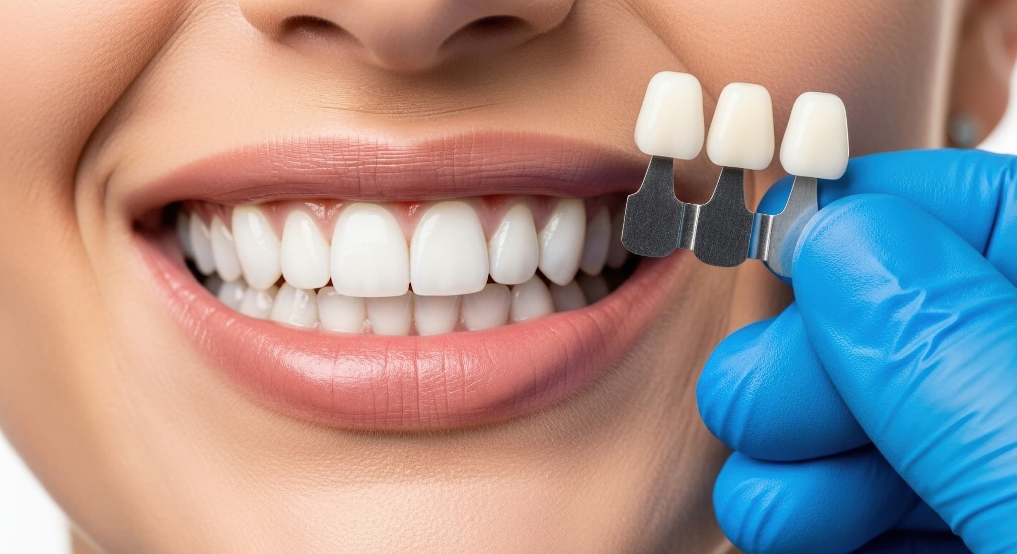 審美歯科の治療の様子