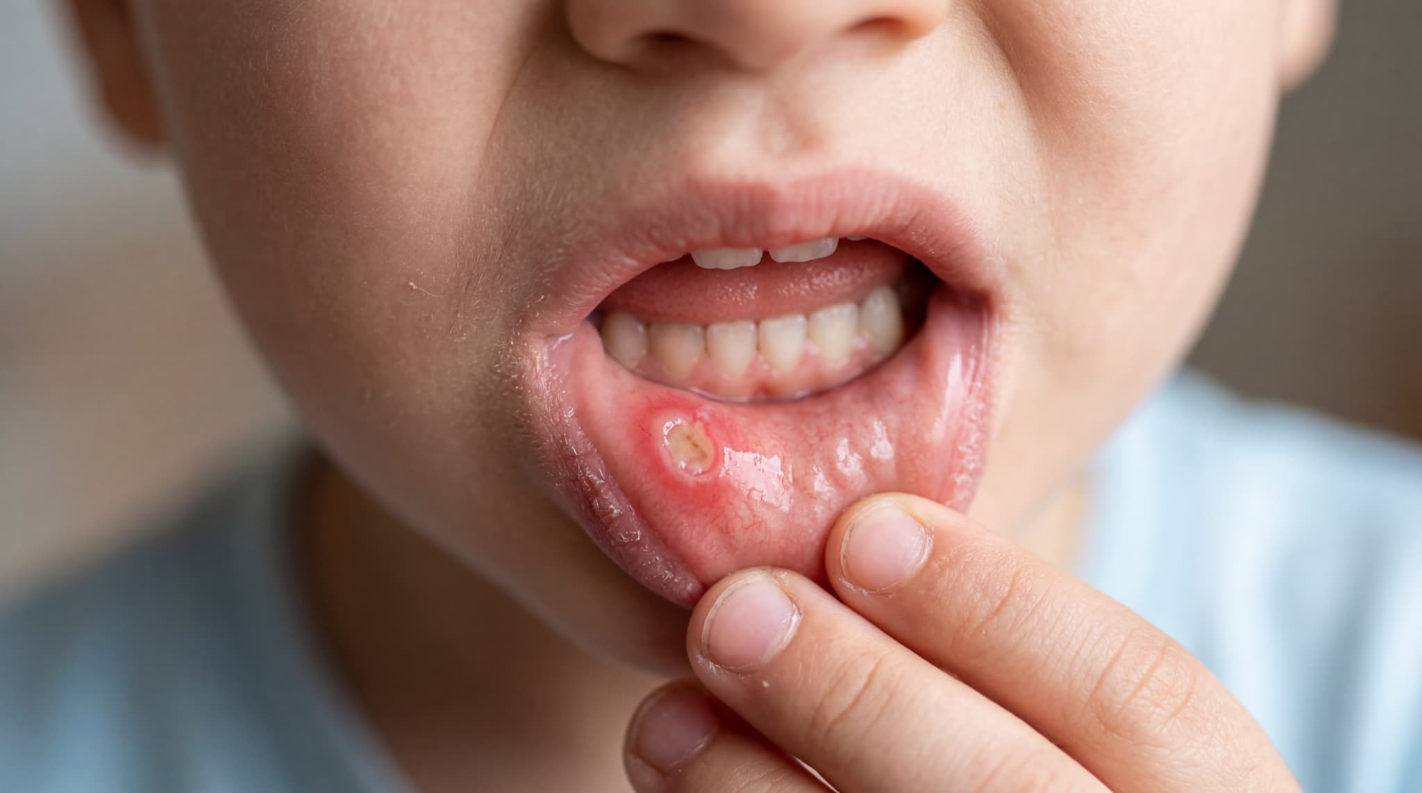 口内炎ができやすくなった子ども